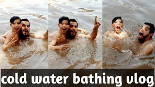 Talking bath in river vlog||Boys bathing river vlog||bathing vlog||nehar main nahane ka vlog||vlogs