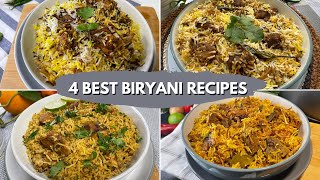 4 Type of BEST BIRYANI Recipes Compilation | Simple & Delicious | Rinoza’s Recipes