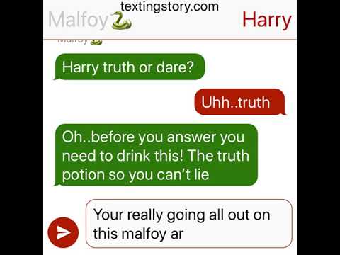 Truth Or Dare Drarry Texting Story Chapter 6 Youtube