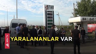 Bərdədə ağır qəza, mikroavtobusla minik maşını toqquşdu - APA TV