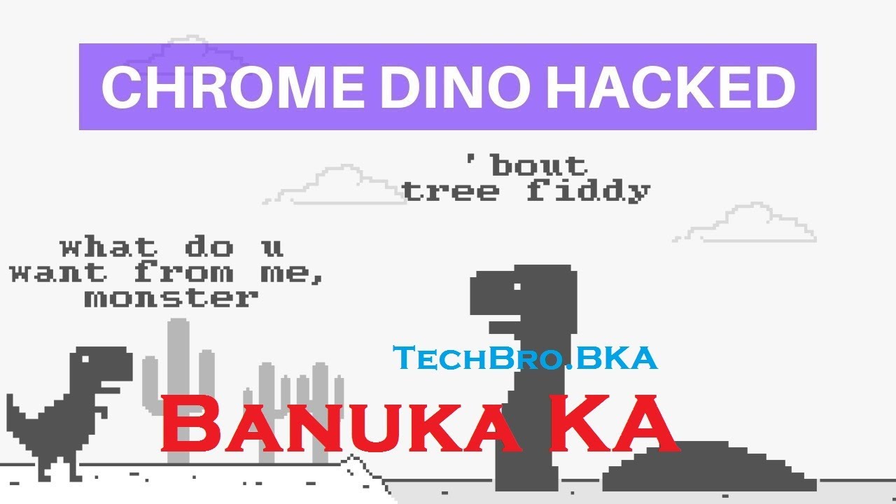 How To Hack Chrome Dino Game - Never Lose - YouTube