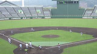 宮崎学園高校野球部、準決勝前のシートノック　～第150回九州地区高等学校野球大会宮崎県予選にて～