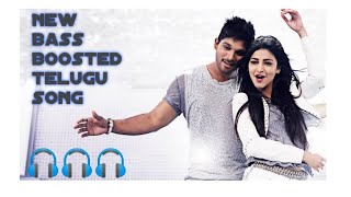 New Bass Boosted Telugu Song 🎧🎧🎧/Allu Arjun/Shruti Haasan/Race Gurram Movie/Down Down Duppa Song