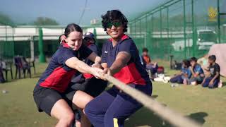 Team bonding activity: Players engage in a fun Tug of War session | WPL 2024 | RCB Bold Diaries
