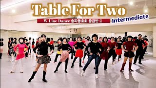 Table For Two Line Dance || Intermediate || W라인댄스 송파동호회 중급반2