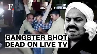 Shocking Moment Indian Gangster-Turned-Politician, His Brother Shot Dead on Live Television