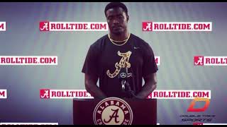 Alabama’s Dylan Moses talks about why he pushed through emotional knee injury