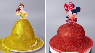 Pull Me Up Cake | Tsunami Cake | Tiktok Foodiebeats Cake | Tsunami Disney Princess Dress Cake