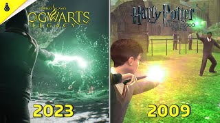 Hogwarts Legacy vs Harry Potter game - Details and Physics Comparison