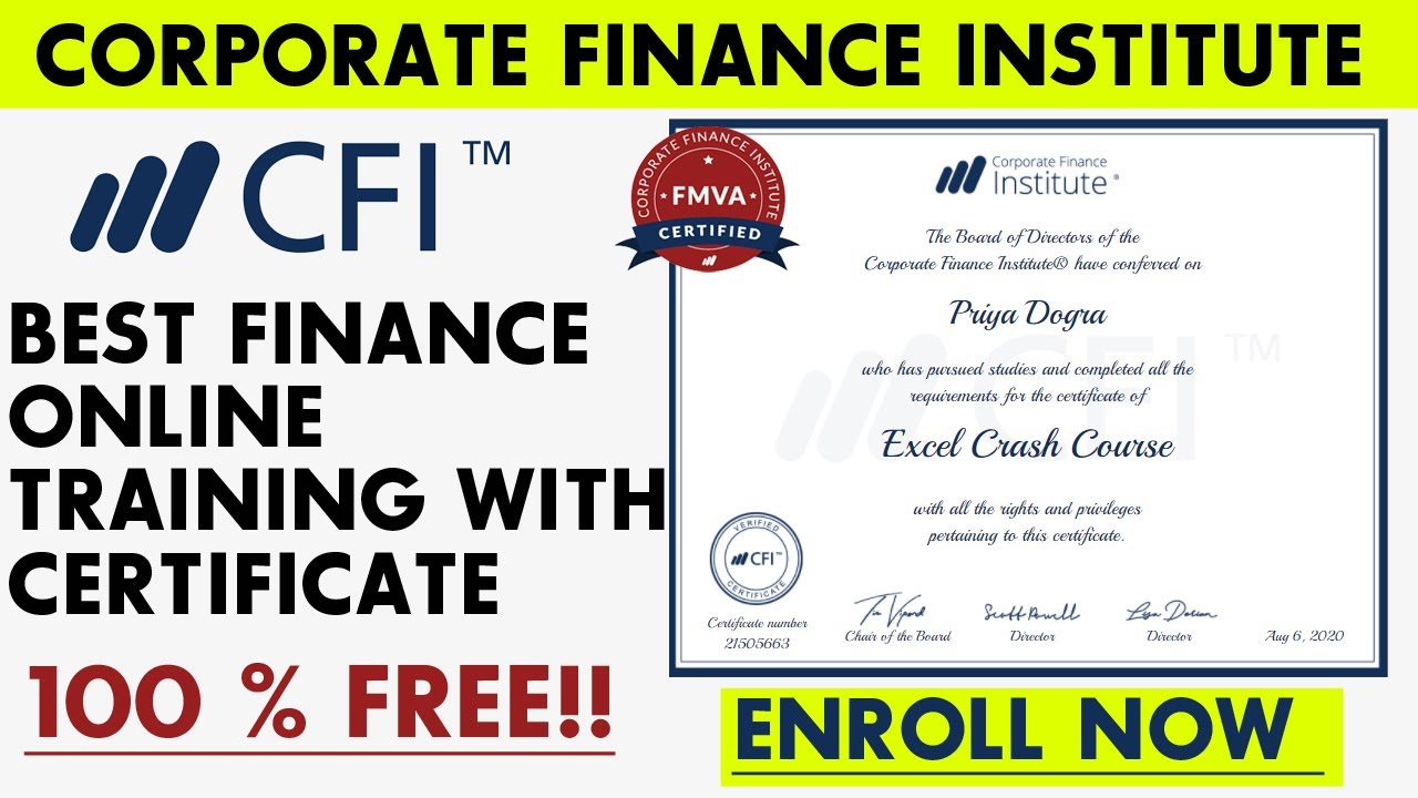 Best Finance Online Training With Certificate | Corporate Finance ...