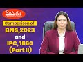 Comparison of BNS, 2023 and IPC, 1860   Part II