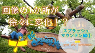 スプラッシュマウンテン編①【ディズニー】！画像の一部分が徐々に変化！？【アハ体験】