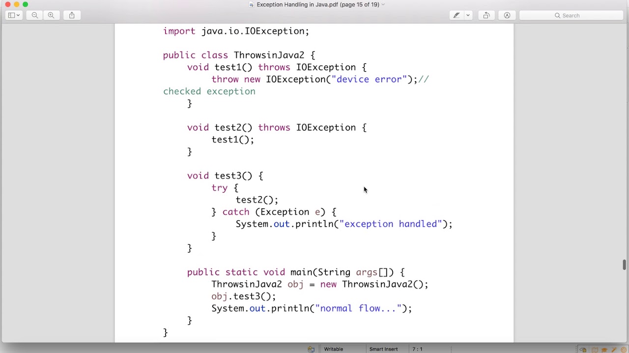 Throws In Java - YouTube