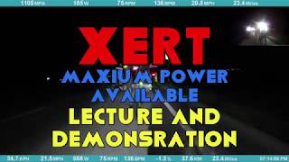 Xert MPA lecture and demonstration (with overlay) on hammerfest group ride