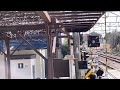 名鉄富貴駅、名鉄広見線新鵜沼駅始発河和駅行急行電車の発車（河和線河和駅方面ホームで）