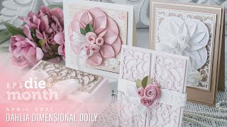 Spellbinders April 2021 Amazing Paper Grace Die Of The Month - Dahlia Dimensional Doily