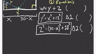 Calculus 1 (3.7) Optimization Application Techniques for Word Problems Involving Min & Max Part B