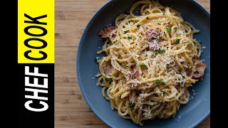 Spaghetti carbonara Al'a Cream | Σπαγγέτι καρμπονάρα Α λα Κρεμ