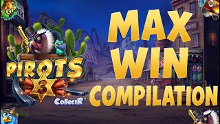 🦜 PIROTS 3 MAX WIN COMPILATION (ELK STUDIOS)
