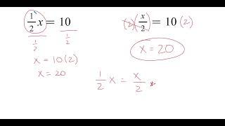 Solving One Step Linear Equations Using Multiplication or Division