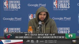 Derrick White Postgame Interview | Boston Celtics dominate Miami Heat 110-97