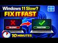 Windows 11 Running Slow? Fix It in 10 Minutes (No Registry Tweaks)