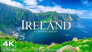 Ireland 4k - Relaxing Music With Beautiful Natural Landscape - Amazing Nature