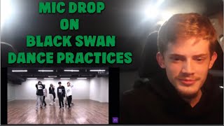 3 in 1 FIRST TIME Watching BTS - Mic Drop, On & Black Swan | DANCE PRACTICE REACTION