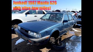 Amazing LOW Mileage on this perfect but JUNKED 1987 Mazda 626! What are people thinking!?!?!?