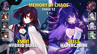 E6 Xueyi Hybrid \u0026 E0S1 Seele Hypercarry - Memory Of Chaos 12 - Honkai: Star Rail 2.7