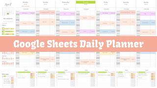 Daily Planner in Google Sheets — Tasks, Goals, Schedule & Monthly Calendar | Innoverbee