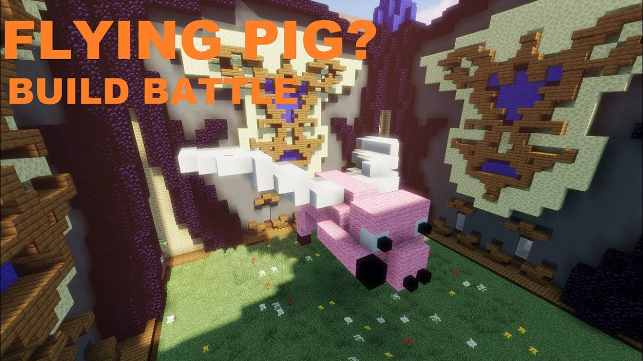 Flying Pigs Hypixel Build Battle Minecraft 1 16 Youtube