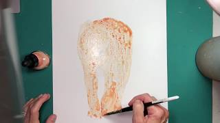 How to paint an elephant: Yupo paper and acrylic Inks
