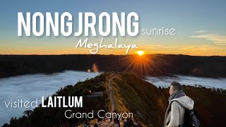 Nongjrong sunrise🌞 viewpoint, Laitlum Grand Canyon in Shillong Meghalaya, Northeast India