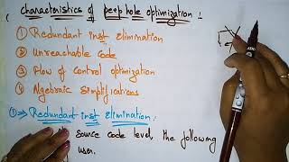Peephole Optimisation | CD | Compiler Design | Lec - 58 | Bhanu Priya