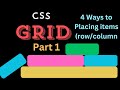 CSS Grid tutorial - Part 1 - Grid-template row, column, span and area