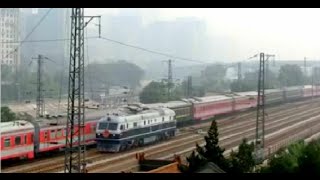 {CNR} SS9G 0147 pushing K46 passenger train \u0026 DF11 0160 ( 青年文明號 ) transfer Beijing Station