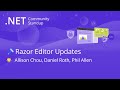 ASP.NET Community Standup - Razor Editor Updates