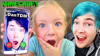 Calling DanTDM for Minecraft Tricks and Hints *OMG* He Answers! (Skit)