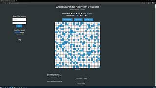 Graph Search Algorithm Visualizer (BFS, DFS, A*)