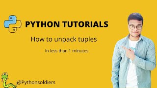 How to unpack tuples in Python Tutorial #python #shorts #tutorials #coding
