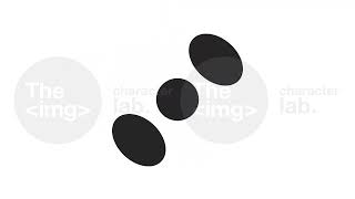 Three dots swapping places black and white loading animation