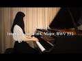 J. S. Bach - Invention No. 1 in C Major, BWV 772 | Cathleen Kwok