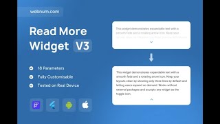 FlutterFlow Expandable Text Widget 👇📄 #flutterflow #text #expandable