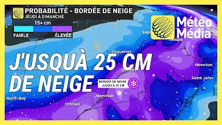 Ce n’est pas terminé pour la neige : jusqu’à 25 cm au Québec