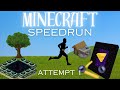 Well... I Tried to Speedrun Minecraft