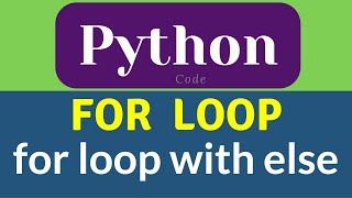 Python for Loop | for loop with else | break statement | #shorts
