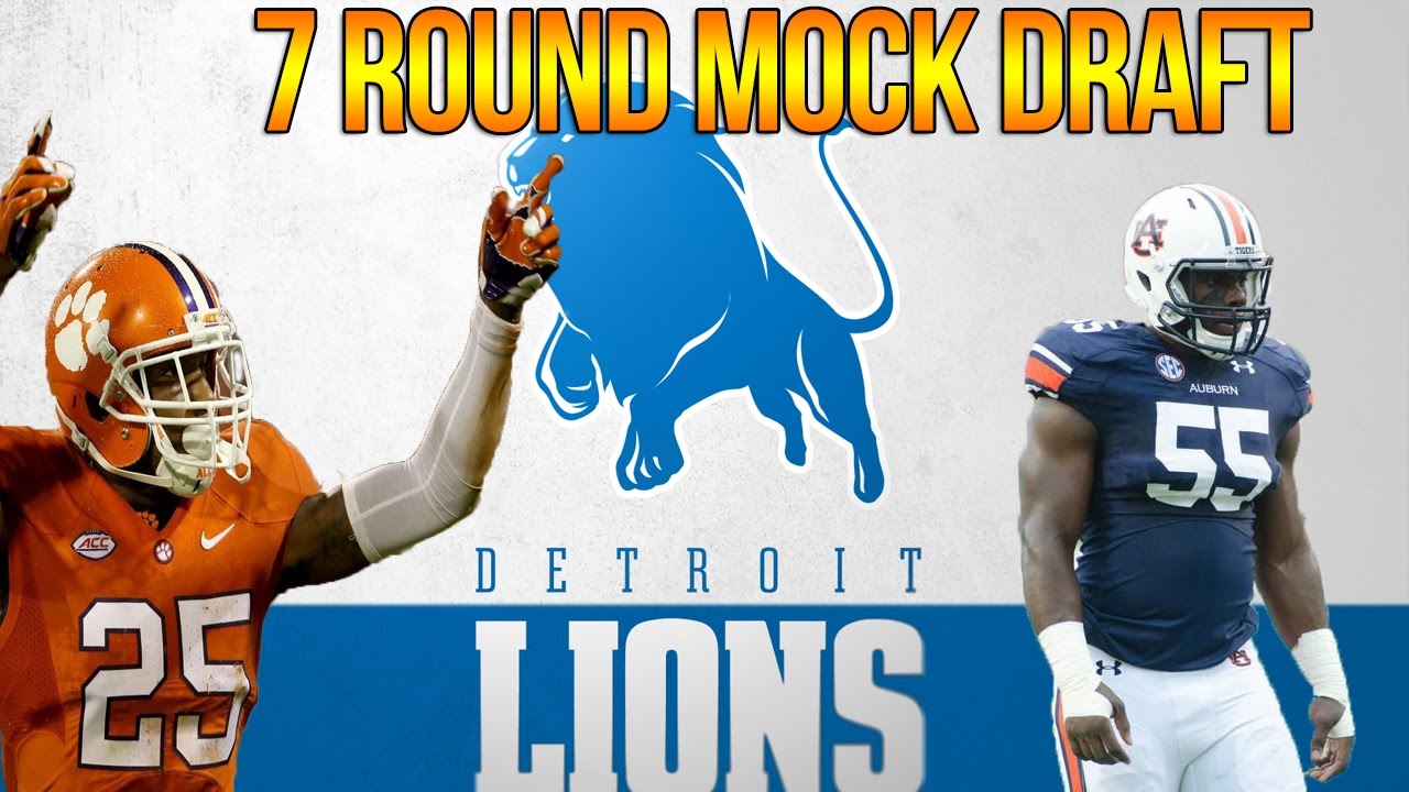 7 ROUND DETROIT LIONS MOCK DRAFT | BIG D HELP | OFFSEASON GRADES - YouTube