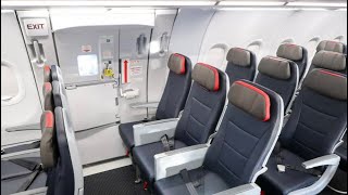 TRIP REPORT | NEW American Airlines A321C | exit row seats | take off and landing | No entertainment