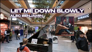 Let Me Down Slowly - Alec Benjamin - Piano in Public - Street Piano Performance by David Leon